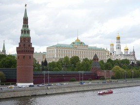 A view of the Kremlin in Moscow, Russia