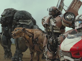 A scene from "Transformers: Rise of the Beasts."