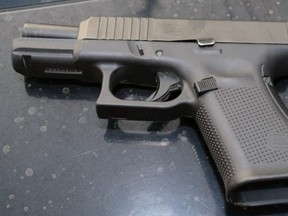 A firearm seized during an arrest by Toronto Police.