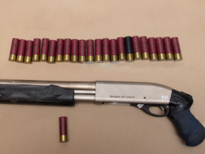 A shotgun seized by Peel police.