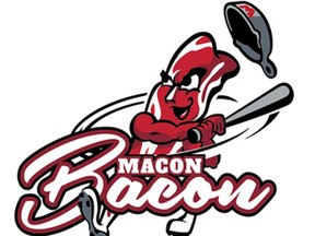Logo of the Macon Bacon baseball team