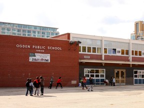 Exterior of Ogden Junior Public School in Toronto.