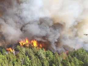The Sudbury 17 wildfire burn