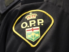 An Ontario Provincial Police logo