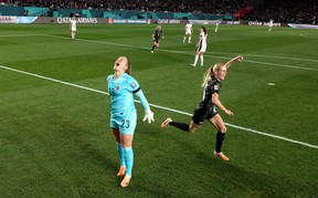 Hannah Wilkinson of New Zealand celebrates