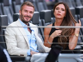 David Beckham and wife Victoria Beckham.