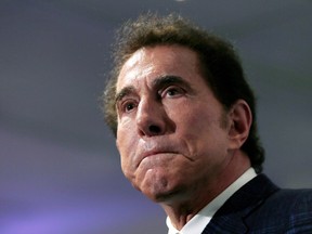 This March 15, 2016, file photo shows casino mogul Steve Wynn at a news conference in Medford, Mass.