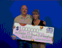 Georgetown couple, Clayton Morris and Josephine Nibbering, are $1 million richer after a lottery win.