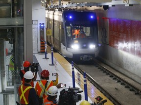 The Eglinton Crosstown LRT project unveiled its underground at the Ontario Science Centre station located at Don Mills Rd.