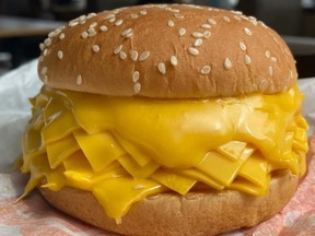 The Real Cheese Burger from Burger King in Thailand.