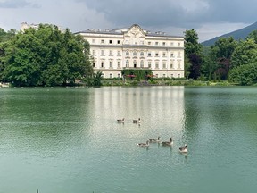 Leopoldskron, a former Austrian royal residence, now a hotel, was seen many times in Sound of Music.
