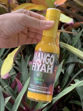 Mango Fiyah hot sauce is the creation of Caymanian-based chef Thomas Tennant.