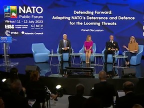NATO panel with an empty seat