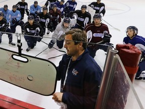 New Toronto Marlies head coach John Gruden is seen in his days coaching the Flint Firebirds in 2015.