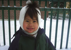 Pitch was a toddler when the family moved to Canada. FAMILY PHOTO