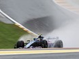 Alpine driver Pierre Gasly of France steers his car during the first practice session ahead of the Formula One Grand Prix at the Spa-Francorchamps racetrack in Spa, Belgium, Friday, July 28, 2023. The Belgian Formula One Grand Prix will take place on Sunday.