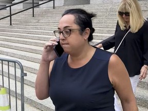 Peaches Stergo leaves Manhattan federal court