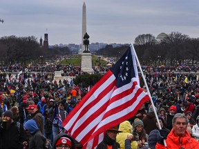 Protesters at the U.S. Capitol on Jan. 6, 2021.