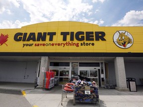 A newly renovated Giant Tiger store is shown in Ottawa, Ont., on Thursday, Aug. 4, 2016. Gordon Reid, the Canadian businessman who founded discount store chain Giant Tiger, has died at 89.