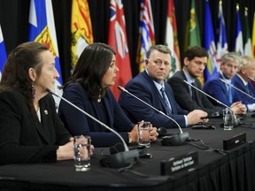 Canada's premiers hold a press conference following a meeting on health care in Ottawa