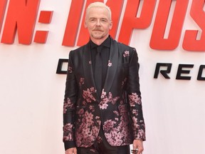 Simon Pegg attends the Mission: Impossible Dead Reckoning Part One premiere.