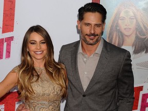Sofia Vergara and Joe Manganiello at the premiere of Hot Pursuit in Los Angeles in 2015
