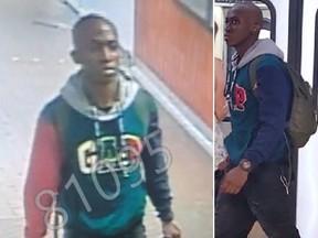 A man wanted by police.