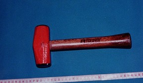 A hammer that was part of Scripps murder kit. SINGAPORE POLICE