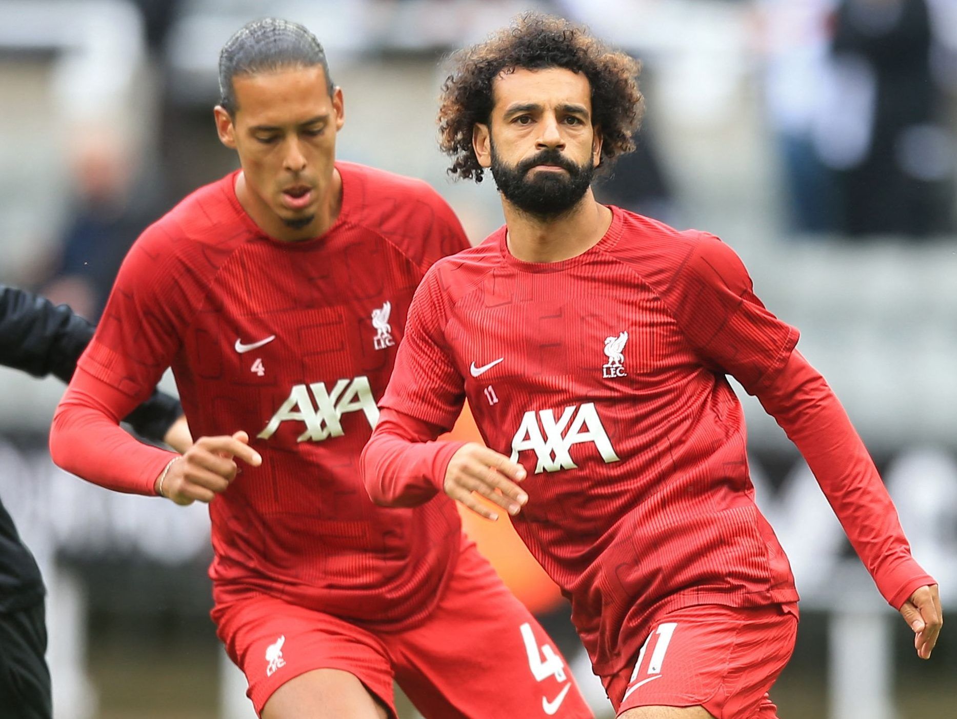 Mo Salah throws shirt into crowd as Liverpool players CELEBRATE VICTORY  over Man United 