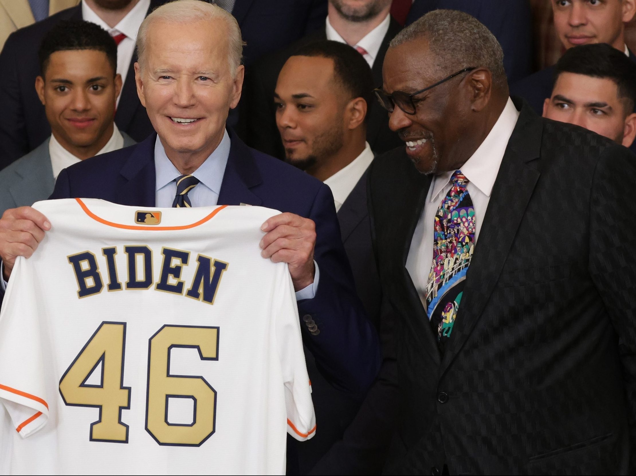 President Biden hosts Astros, says he can relate to Dusty Baker