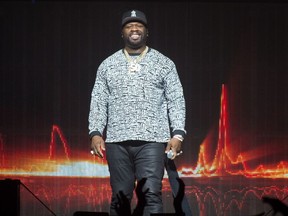50 Cent performs at the Accor Hotels Arena