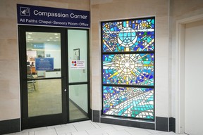 The entrance to an area at Phoenix Sky Harbor International Airport in Terminal 4 designed for travellers with dementia Wednesday, Aug. 23, 2023, in Phoenix. (AP Photo/Ross D. Franklin)