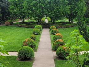 Part of the sunken garden