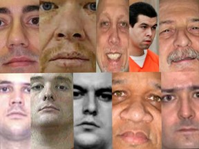 Composite image of 10 convicted killers