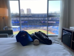 The view from the Toronto Marriott City Centre king stadium-view room. A multi-million renovation was completed in 2019. IAN SHANTZ/TORONTO SUN