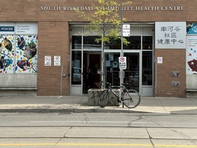 Front of a safe injection site