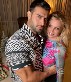 Sam Asghari and Britney Spears