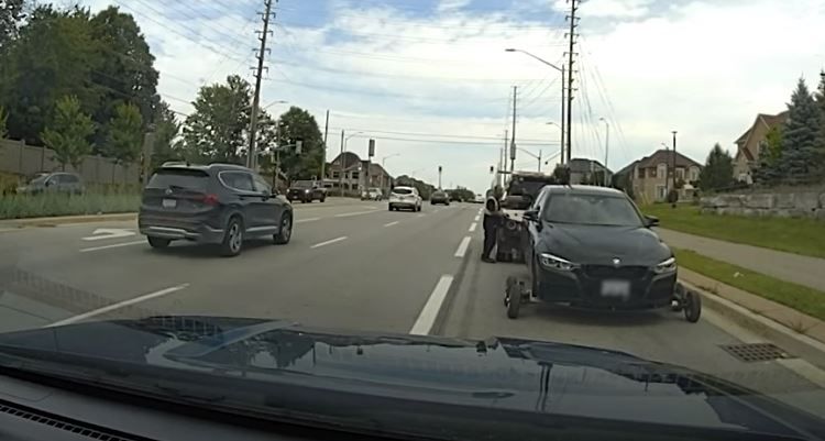 A BMW driver was caught by York Regional Police doing a top speed of 162 km/h while in a 60 km/h zone in Vaughan.