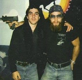 Michael Falco, left, was murdered by Evans, right. NYSP