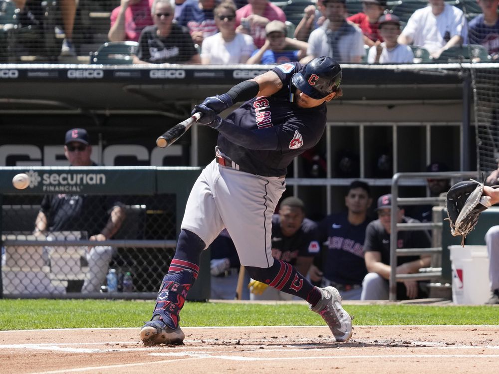 WATCH: Cleveland Guardians first baseman Josh Naylor brings out