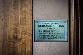 A plaque at Naulakha, also known as the Rudyard Kipling House. (Kelly Fletcher/Rudyard Kipling House)