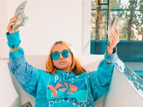 Lil Tay is pictured in an Instagram photo