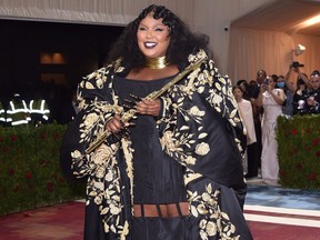 Lizzo is pictured at the Meta Gala in May 2022.
