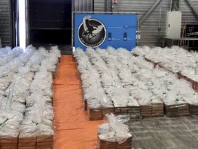 8,000 kilograms of seized cocaine