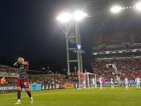 After losing six straight and failing to score a goal in July, Toronto FC hopes a three-week layoff will lead to a change in fortunes when CF Montreal comes to BMO Field on Sunday. Toronto FC's Federico Bernardeschi makes his way to take a corner kick during his team's draw against the Chicago Fire in MLS action in Toronto on Wednesday, May 31, 2023.THE CANADIAN PRESS/Chris Young