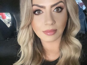 Pretty blonde woman