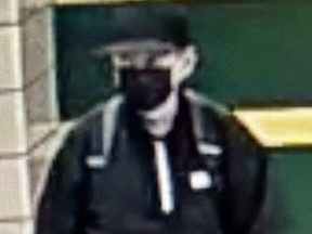 An image released by Toronto Police of a man wanted after a senior was attacked