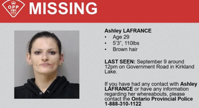 Kirkland Lake resident Ashley Lafrance, 29, went missing in September 2022 and was found slain in January 2023.