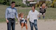 This is an image from a Conservative Party video designed to show leader Pierre Poilievre is a stable family man.