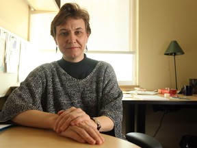 Frances Widdowson, pictured here in 2009. The lawsuit is seeking a court injunction to allow Widdowson's lecture to proceed at a future date and a public admission from the university that it breached the applicants' Charter freedom of peaceful assembly.